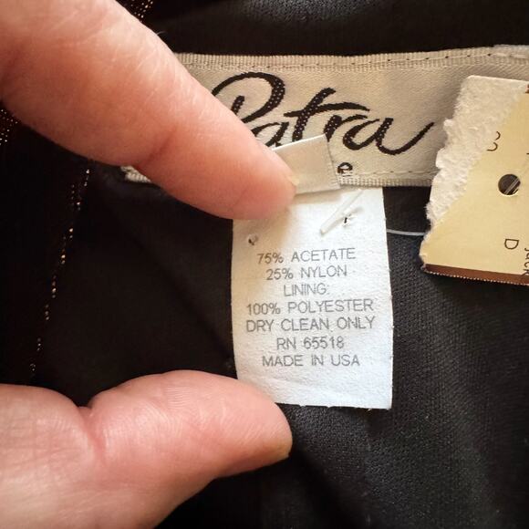 VTG Patra Petite formal Dance 6 Iridescent Brown Copper NWT Vintage Dark Fairy - Picture 10 of 11